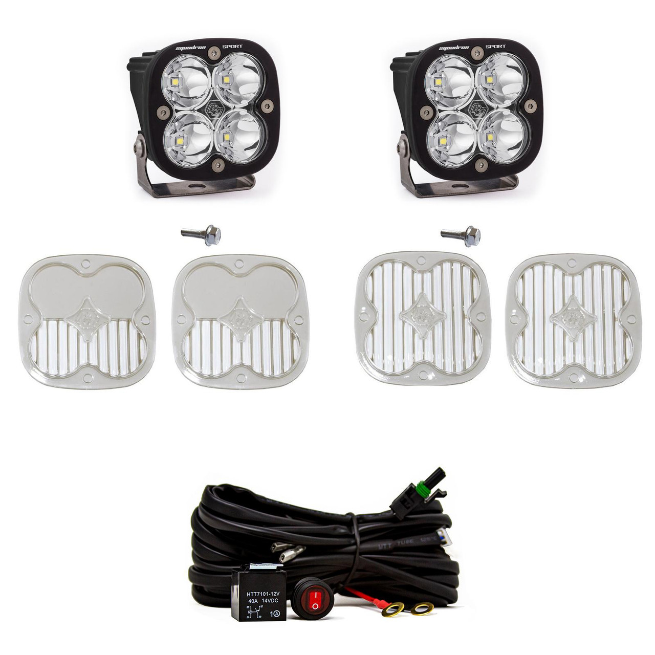 Squadron Sport A-Pillar LED Light Kit, Spot, Clear | (21-24) Bronco, (22-24) Bronco Raptor  | 447755