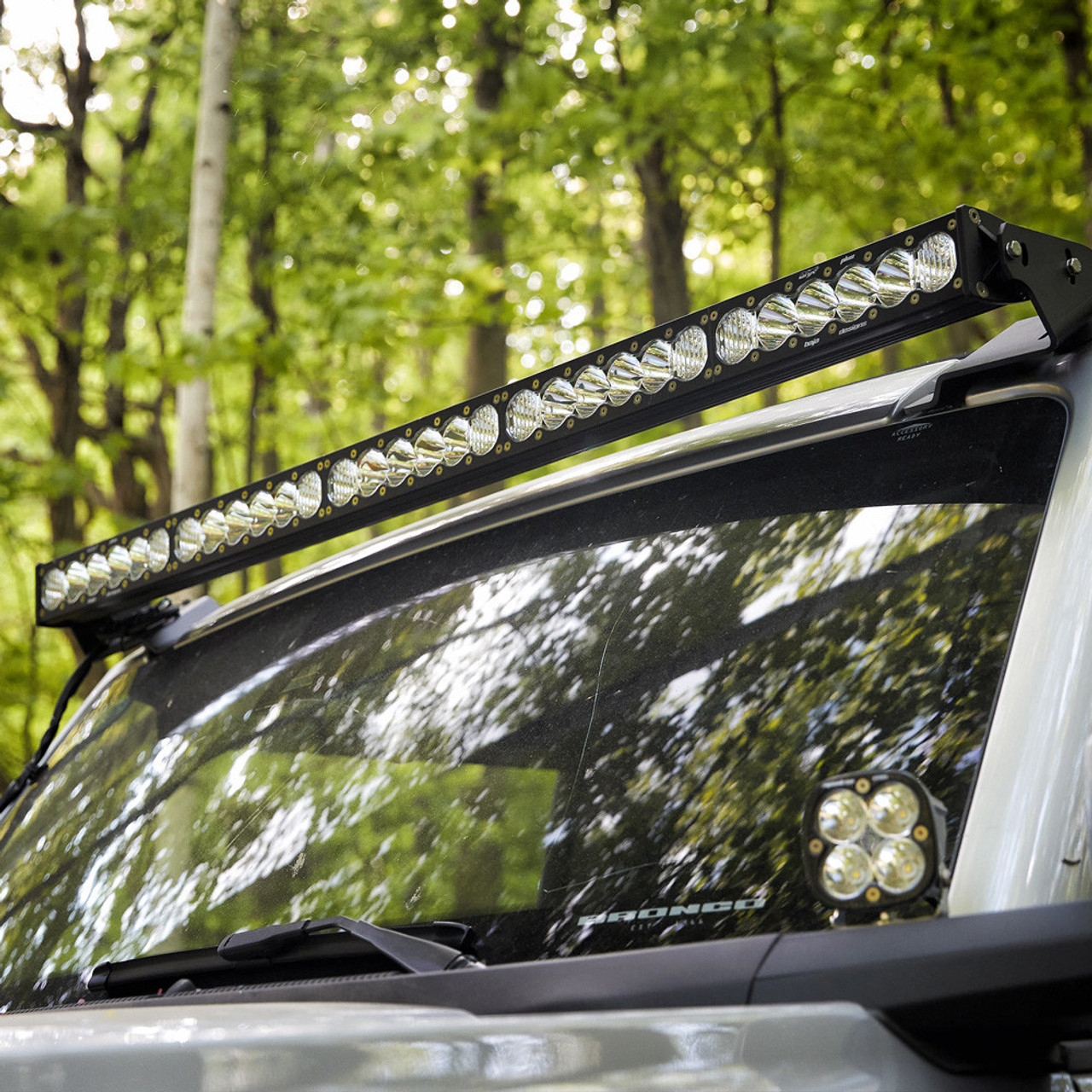OnX6+ Roof Mount LED Light Bar Kit, 50" Light Bar, Multi-Pattern, Clear, Upfitter Harness | (21-24) Bronco, (22-24) Bronco Raptor  | 447757UP