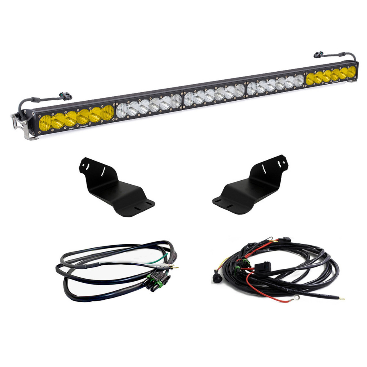 OnX6 Roof Mount LED Light Kit, Dual Control, 50" LED Light Bar, Multi-Pattern, Amber, Upfitter Harness | (21-24) Bronco, (22-24) Bronco Raptor  | 447759UP