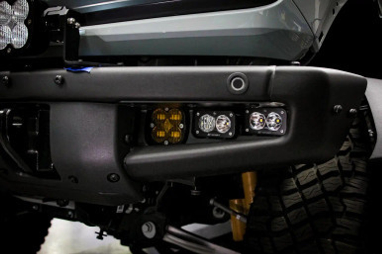 Squadron SAE/Dual S2 Sport Fog Pocket LED Light Kit, Fog, Clear, Upfitter Harness | (21-23) Bronco, (22-24) Bronco Raptor OE Steel Bumper | 447761UP