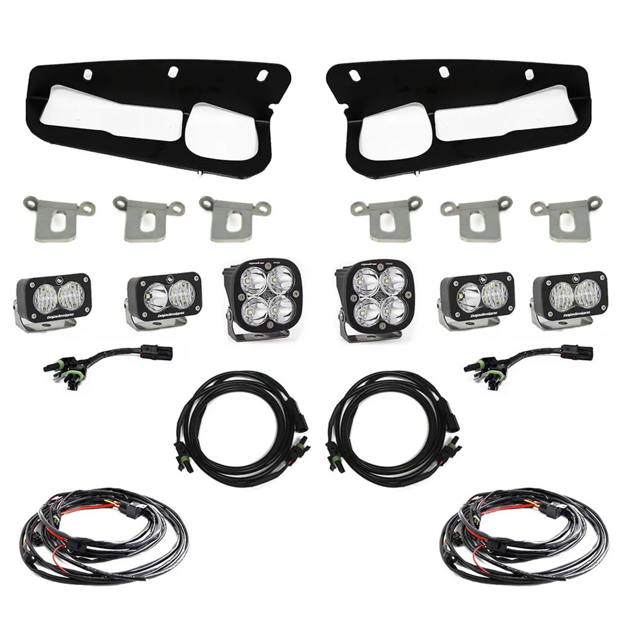 Squadron Pro/S2 Sport Fog Pocket LED Light Kit, Dual, Multi-Pattern, Clear | (21-23) Bronco, (22-24) Bronco Raptor OE Steel Bumper | 447763