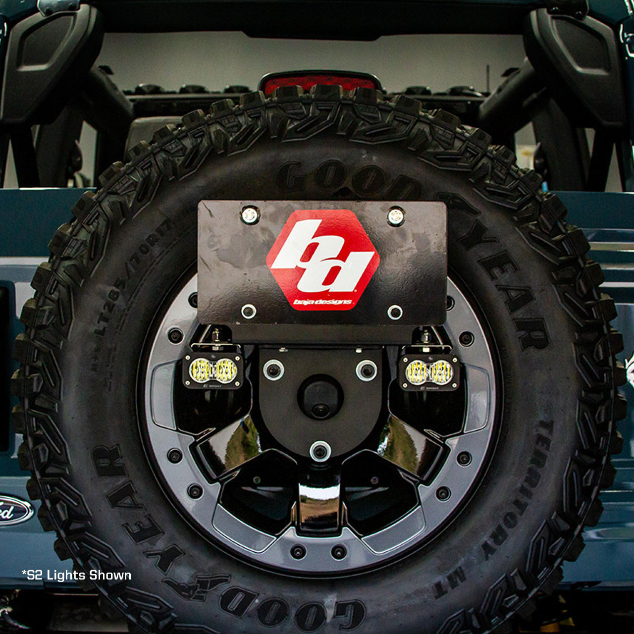 S1 Sport Dual Reverse Light Kit, Multi-Pattern, Clear, License Plate Mount, Upfitter Harness | (21-24) Bronco  | 447765UP