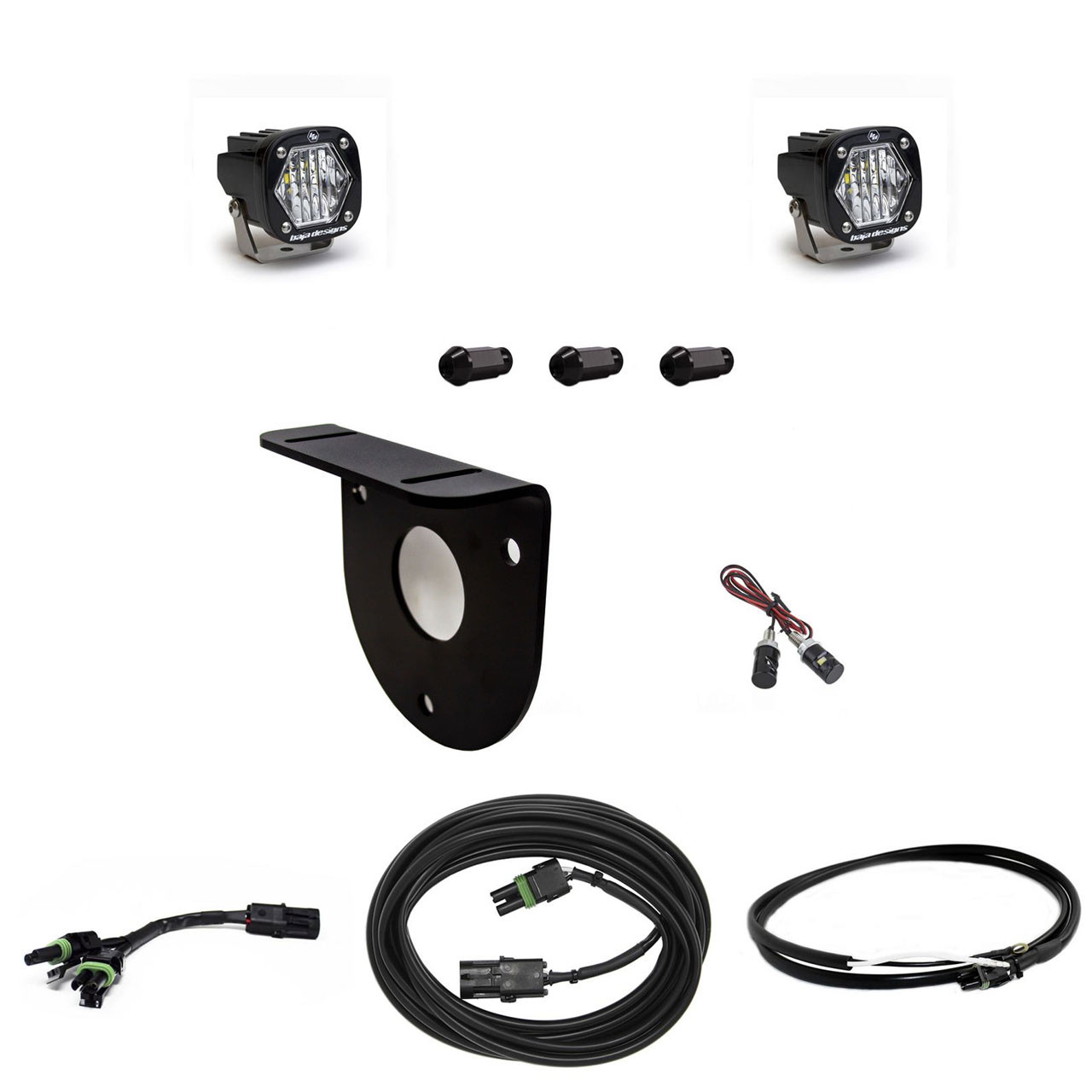 S1 Sport Dual Reverse Light Kit, Multi-Pattern, Clear, Upfitter Harness | (21-24) Bronco  | 447766UP