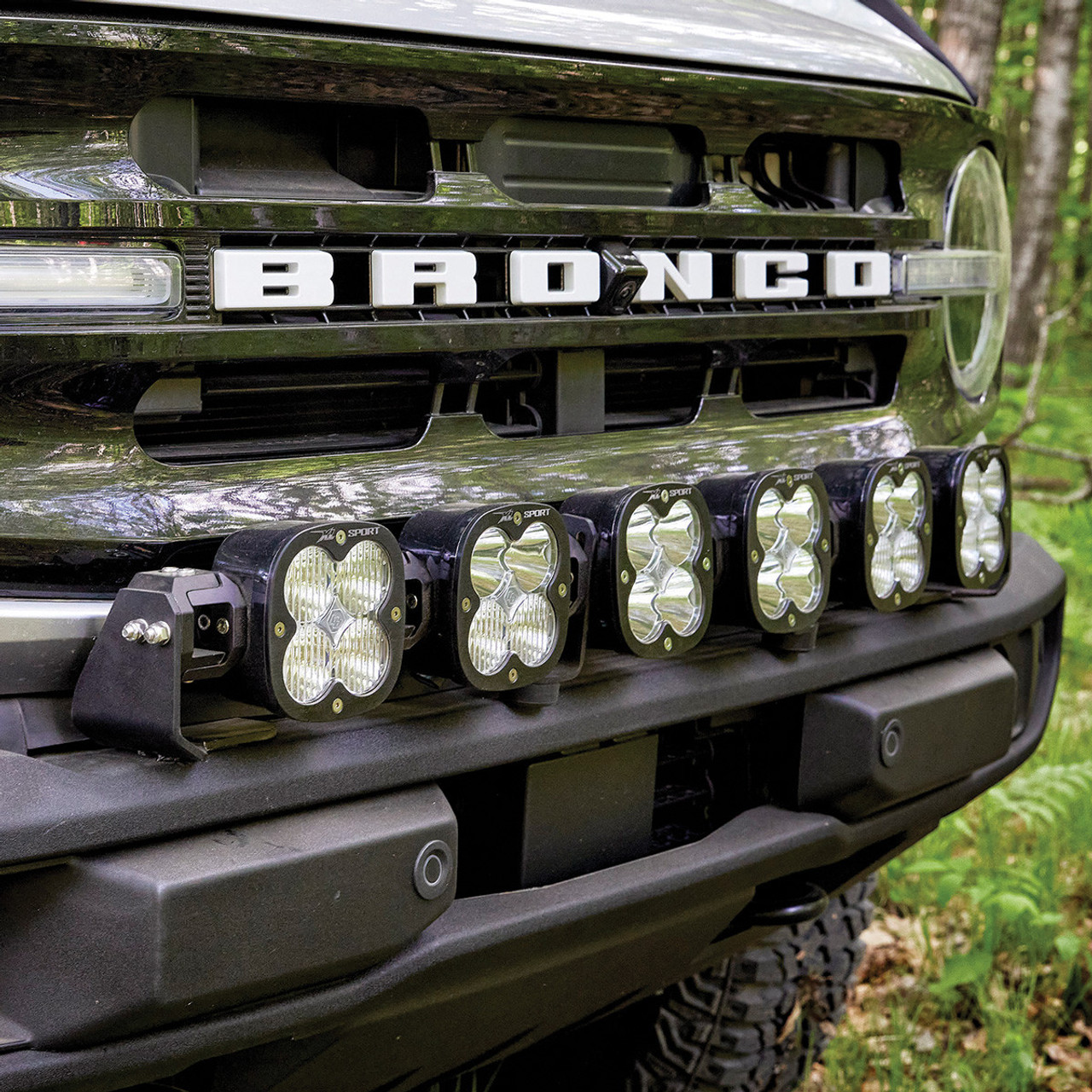 XL Linkable Roof LED Light Kit, Multi-Pattern, Clear | (21-24) Bronco OE Plastic Bumper | 447768