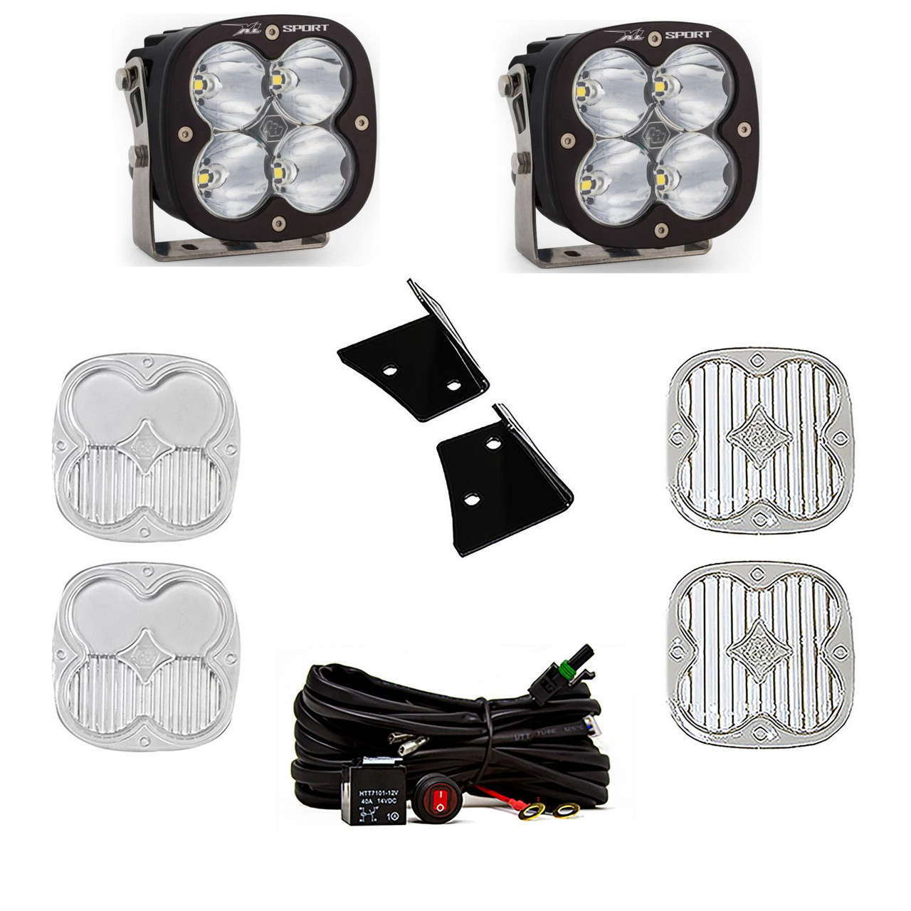 XL Sport A-Pillar LED Light Kit, Spot, Clear | (07-18) Wrangler JK  | 447798