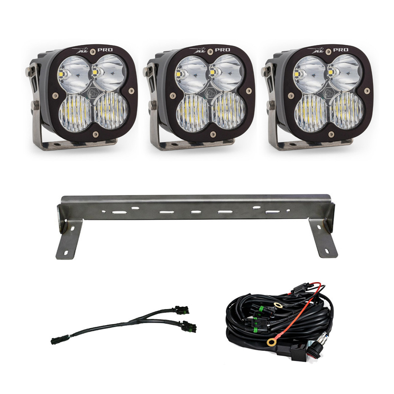 XL Pro Bumper LED Light Kit, Driving/Cornering, Clear | (15-19) Silverado 2500/3500HD  | 447841