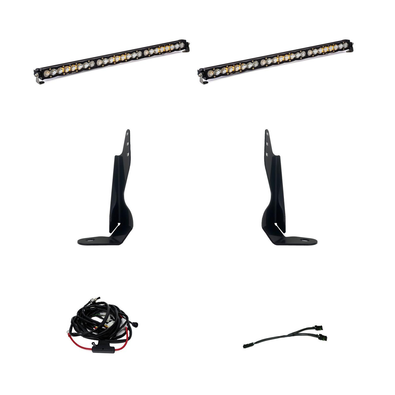 S8 Grille Mount LED Light Kit, 30" LED Light Bar, Driving/Cornering, Clear | (20-22) Sierra 2500/3500HD Excludes AT4 | 447854