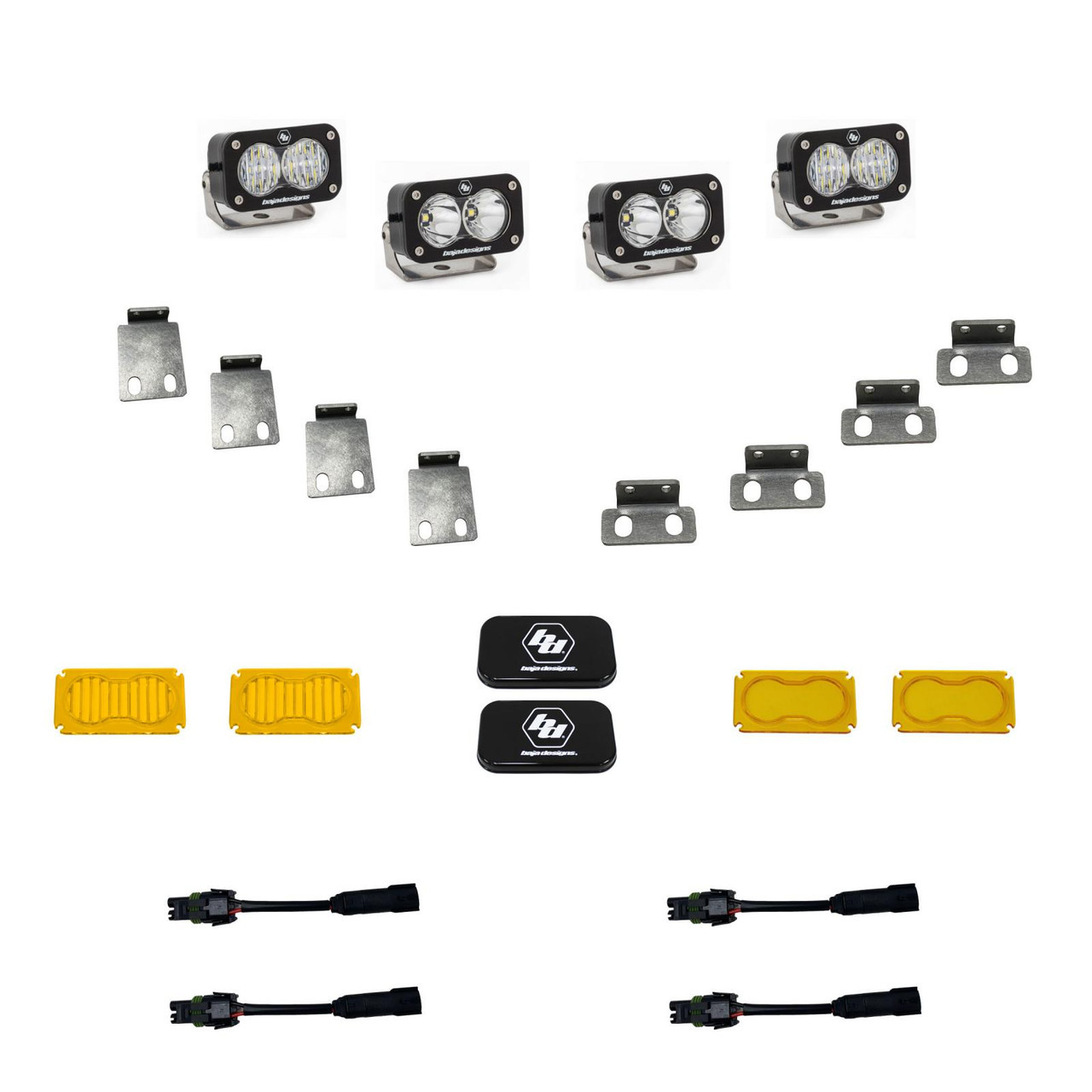 S2 Pro Fog Pocket LED Light Kit, Dual, Multi-Pattern, Clear | (21-25) F-150 Raptor, (24-25) F-150 Raptor 37/R  | 448053