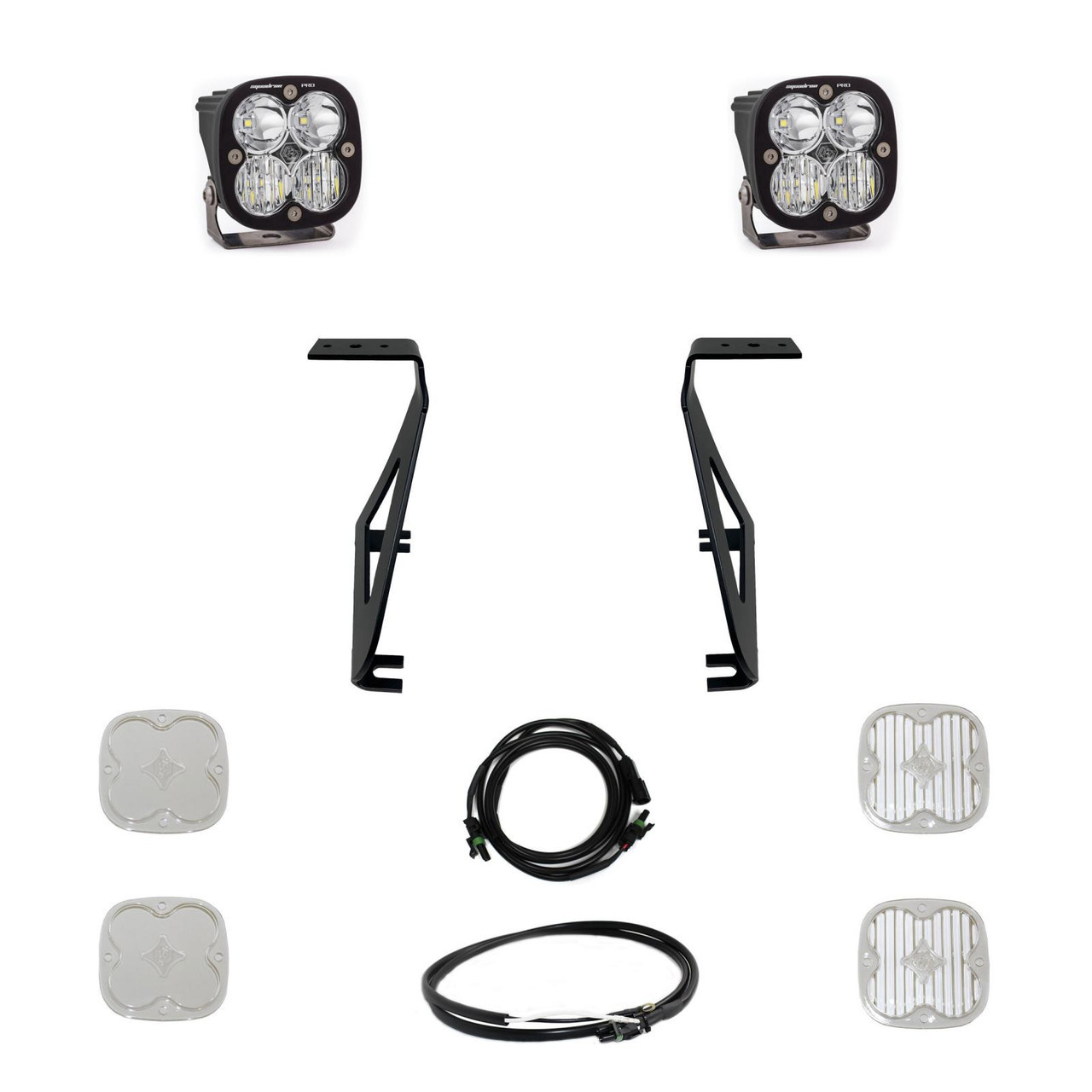 Squadron Pro A-Pillar LED Light Kit, Driving/Cornering, Clear | (21-23) F-150 Raptor  | 448069