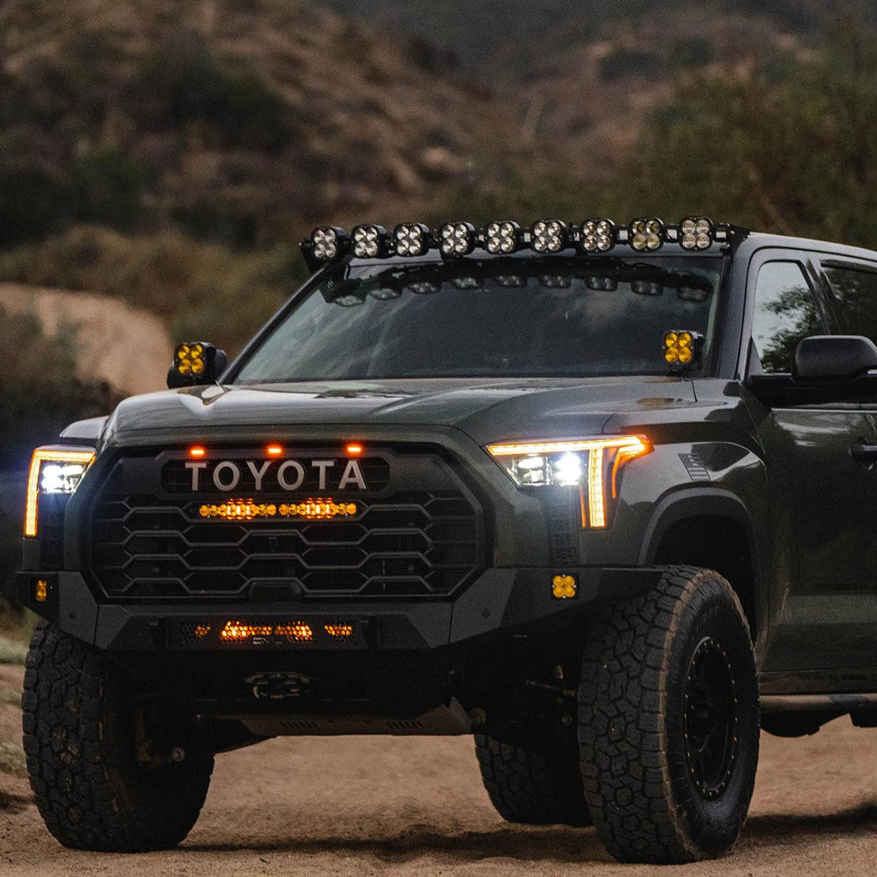 XL Linkable Roof LED Light Kit, 9 Lights, Multi-Pattern, Clear | (22-24) Tundra  | 448158