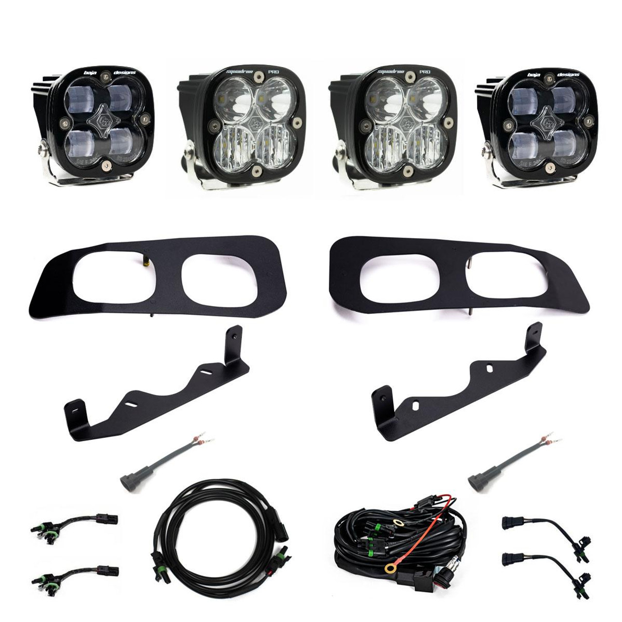 Squadron Pro SAE Fog Pocket LED Light Kit, Dual, Fog, Clear | (23-24) Super Duty F-250/F-350  | 448227