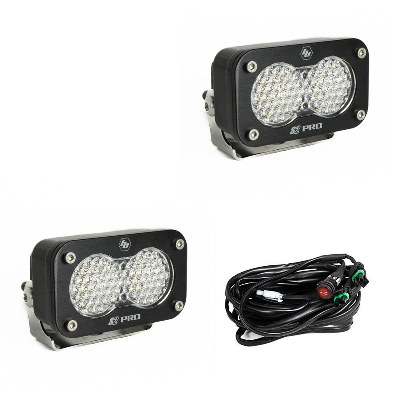 S2 Pro LED Pod Light, Pair, Work/Scene, Clear | Universal  | 487806