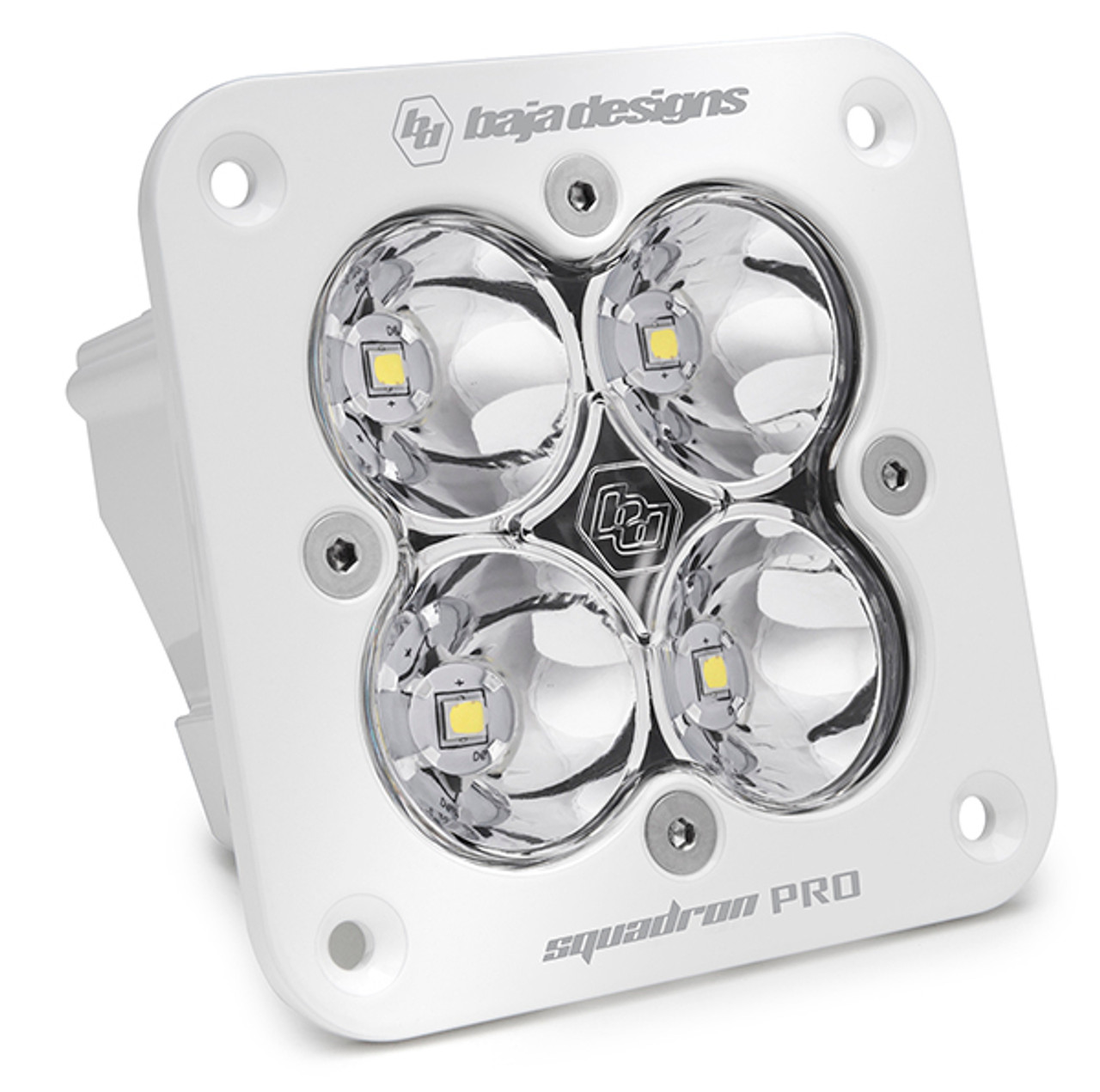 Squadron Pro White Flush Mounted LED Pod Light, Spot, Clear | Universal  | 491001WT