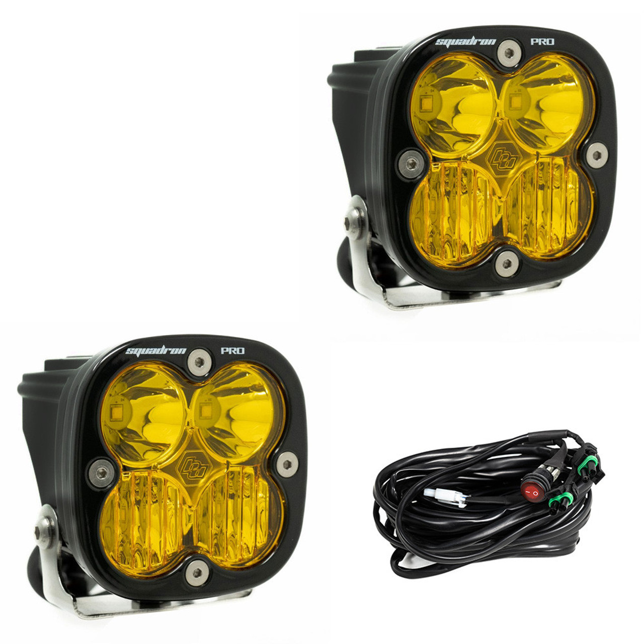 Squadron Pro LED Pod Light, Pair, Driving/Cornering, Amber | Universal  | 497813