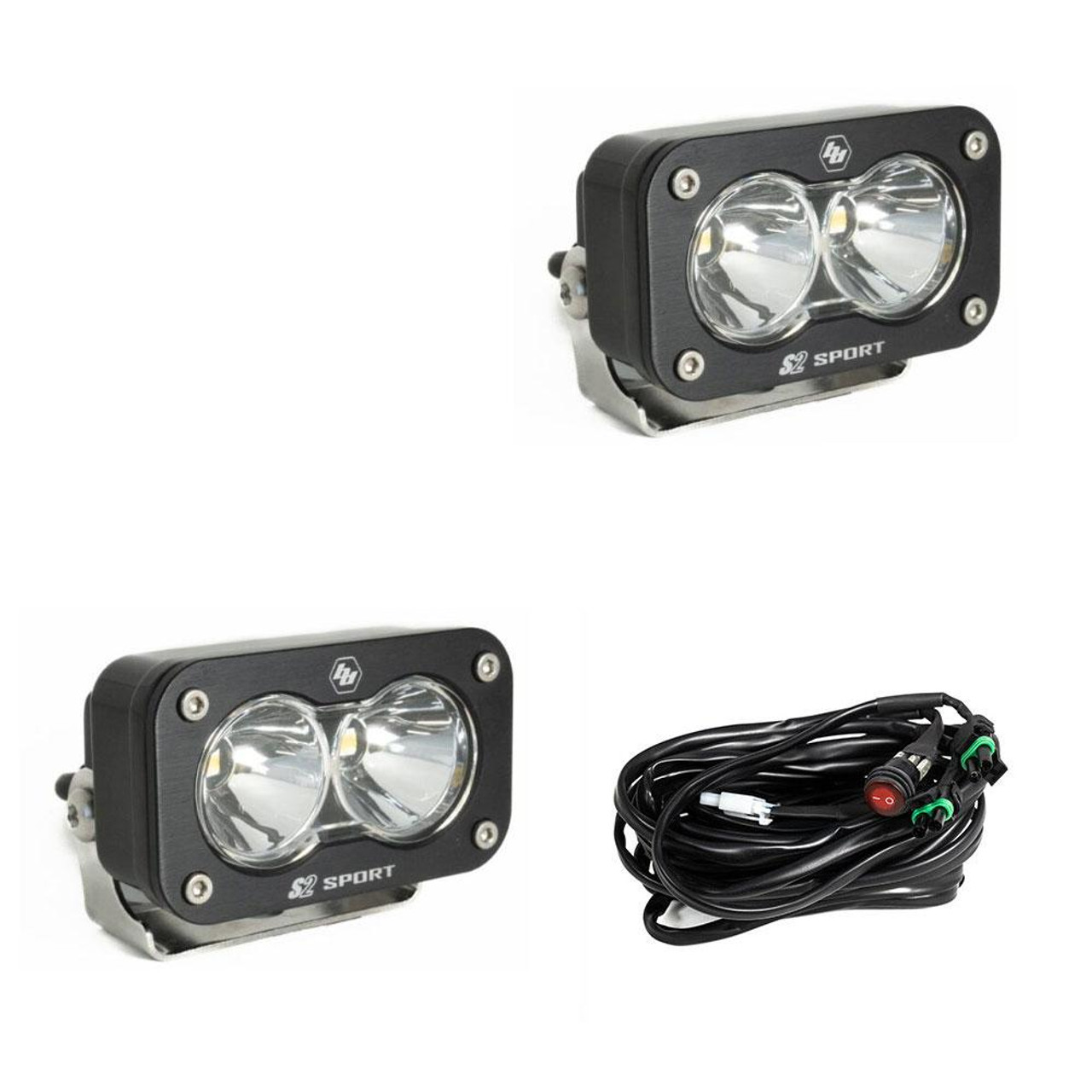 S2 Sport LED Light Pod, Pair, Spot, Clear | Universal  | 547801
