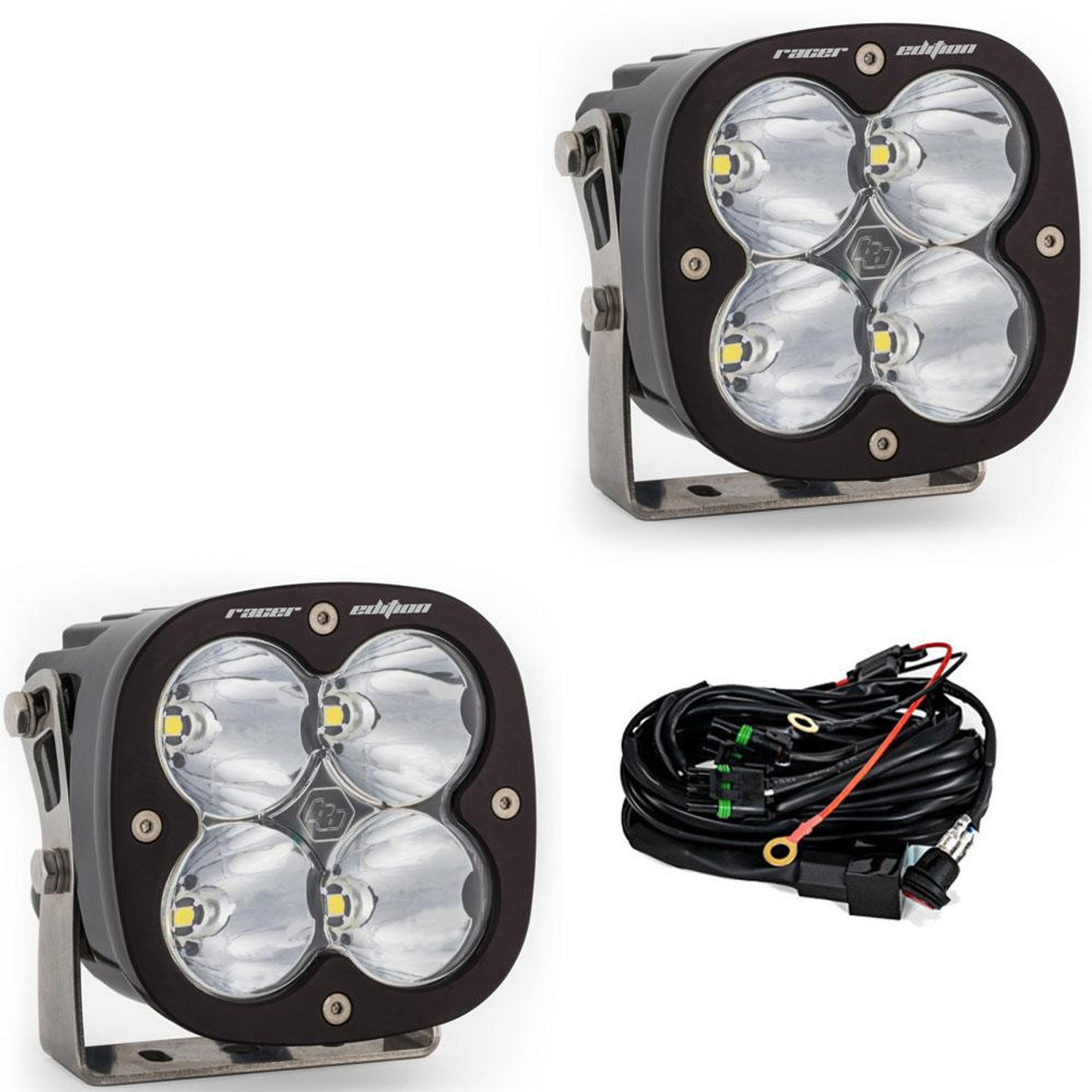 XL Racer Edition LED Pod Light, Pair, Spot, Clear | Universal  | 687802