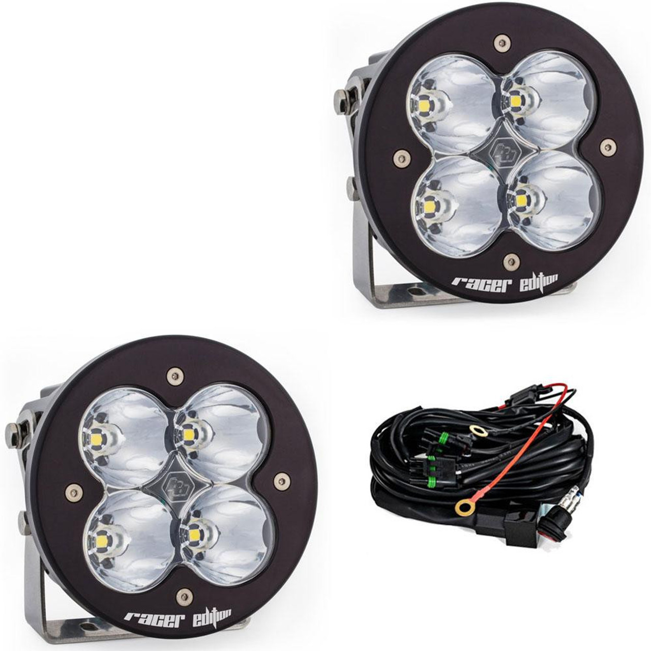XL-R Racer Edition LED Pod Light, Pair, Spot, Clear | Universal  | 697802