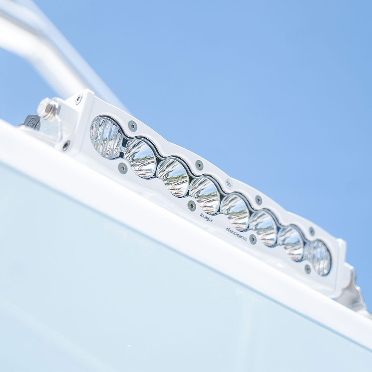 S8 LED Light Bar, 20" Light Bar, Driving/Cornering, Clear, White Housing | Universal  | 702003WT