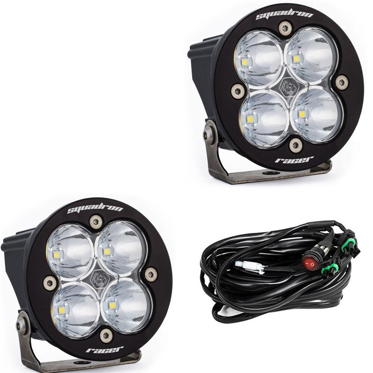 Squadron-R Racer Edition LED Pod Light, Pair, Spot, Clear | Universal  | 737801