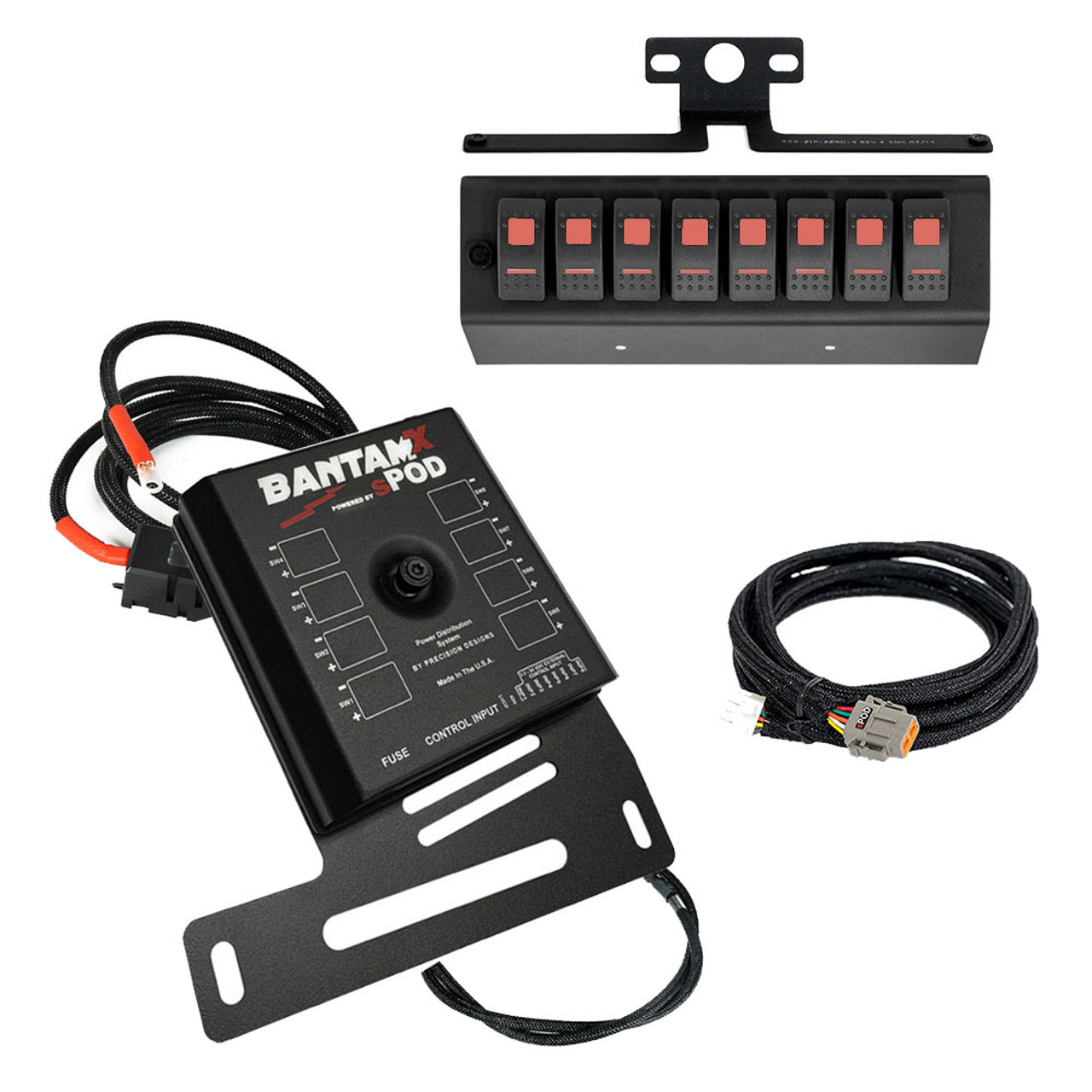 BantamX Accessory Control System, Red | (07-08) Wrangler JK  | 870080