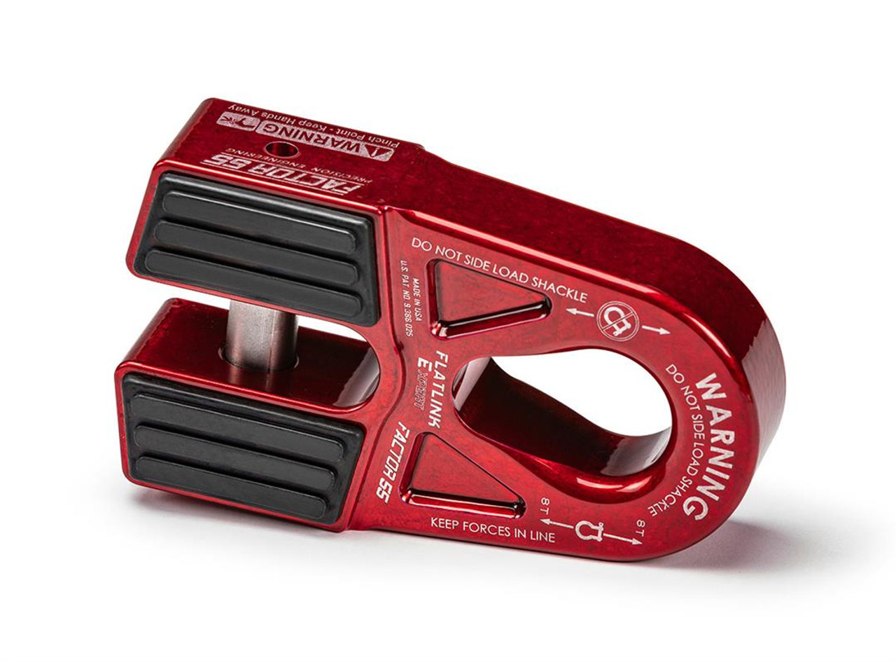 FlatLink E Expert Winch Shackle Mount, Red | Universal | 00080-01