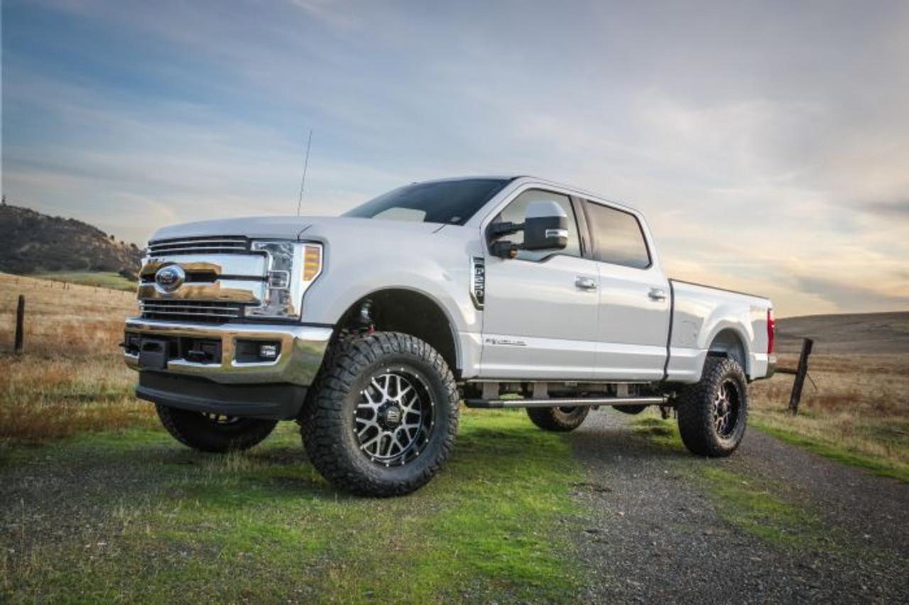 4'' Coil Spring Lift Kit, With Falcon 1.1 Monotube Front/Rear Shocks and Front Track Bar Bracket With Radius Arms | (17-22) Super Duty F-250/F-350, Diesel, 4WD | 49-27421