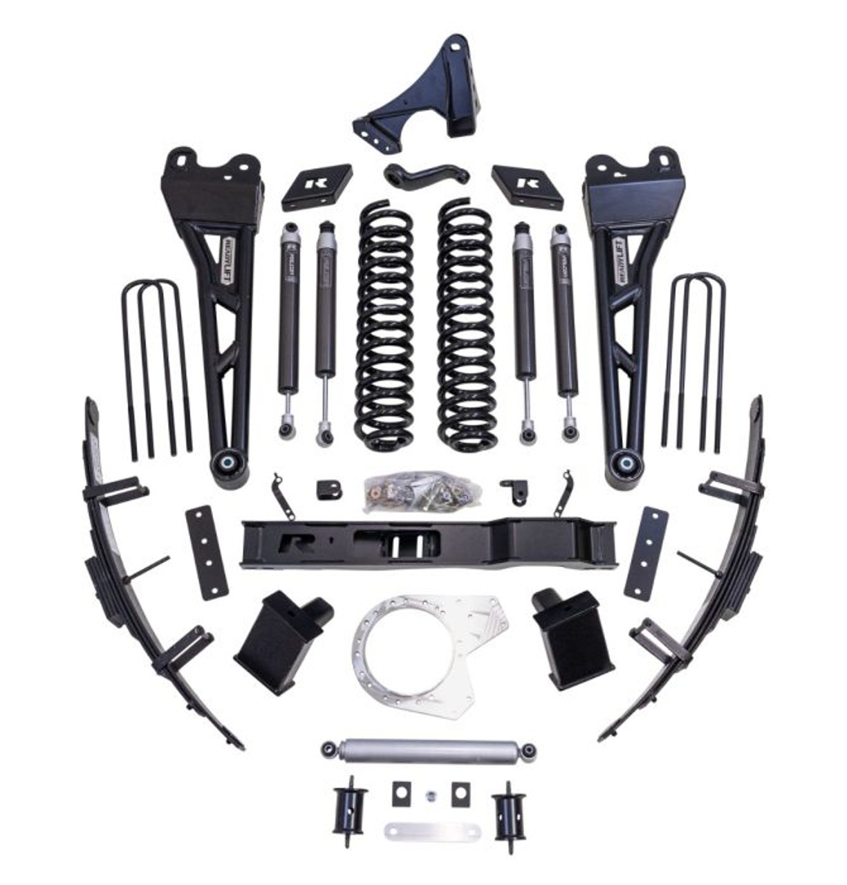 8.5'' Lift Kit, With Falcon Shocks, Dual Steering Stabilizer, and Tubular Radius Arms | (17-22) Super Duty F-250/F-350, Diesel, 4WD | 49-27851