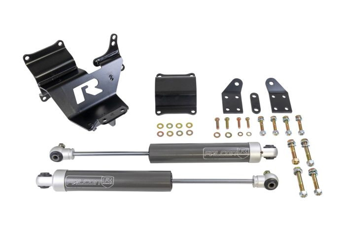 Dual Steering Stabilizer, With Falcons | (11-24) Super Duty F-250/F-350, 4WD | 77-23200