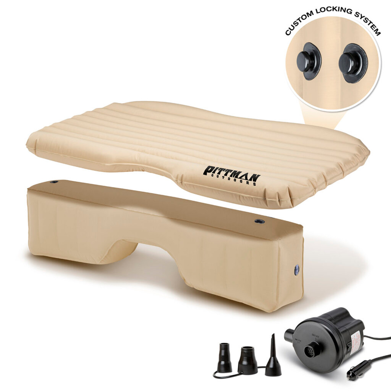 AirBedz Rear Seat Inflatable Air Mattress, Tan | SUV's & Full-size Trucks | PPI-TAN_TRKMAT