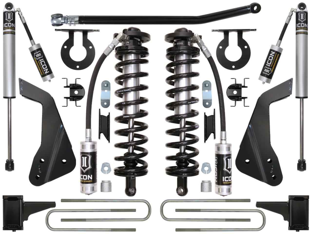 Icon Vehicle Dynamics | Stage 1 Coilover Conversion System, 4-5.5" Lift | (08-10) Super Duty F-250/F-350 | K63121