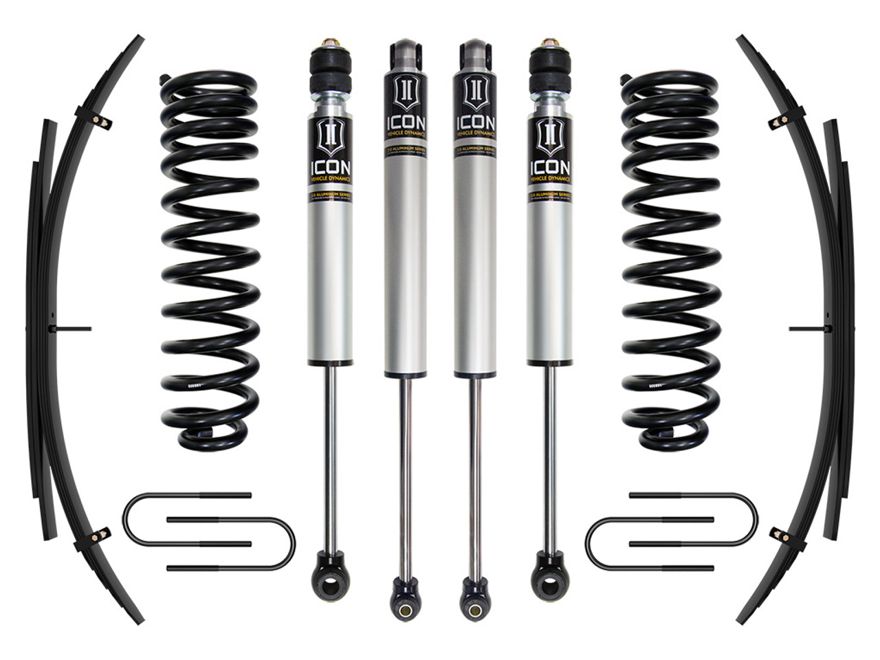 Icon Vehicle Dynamics | Stage 1 Suspension System w/ Expansion Packs, 2.5" Lift | (08-10) Super Duty F-250/F-350, 4WD, Diesel | K62571