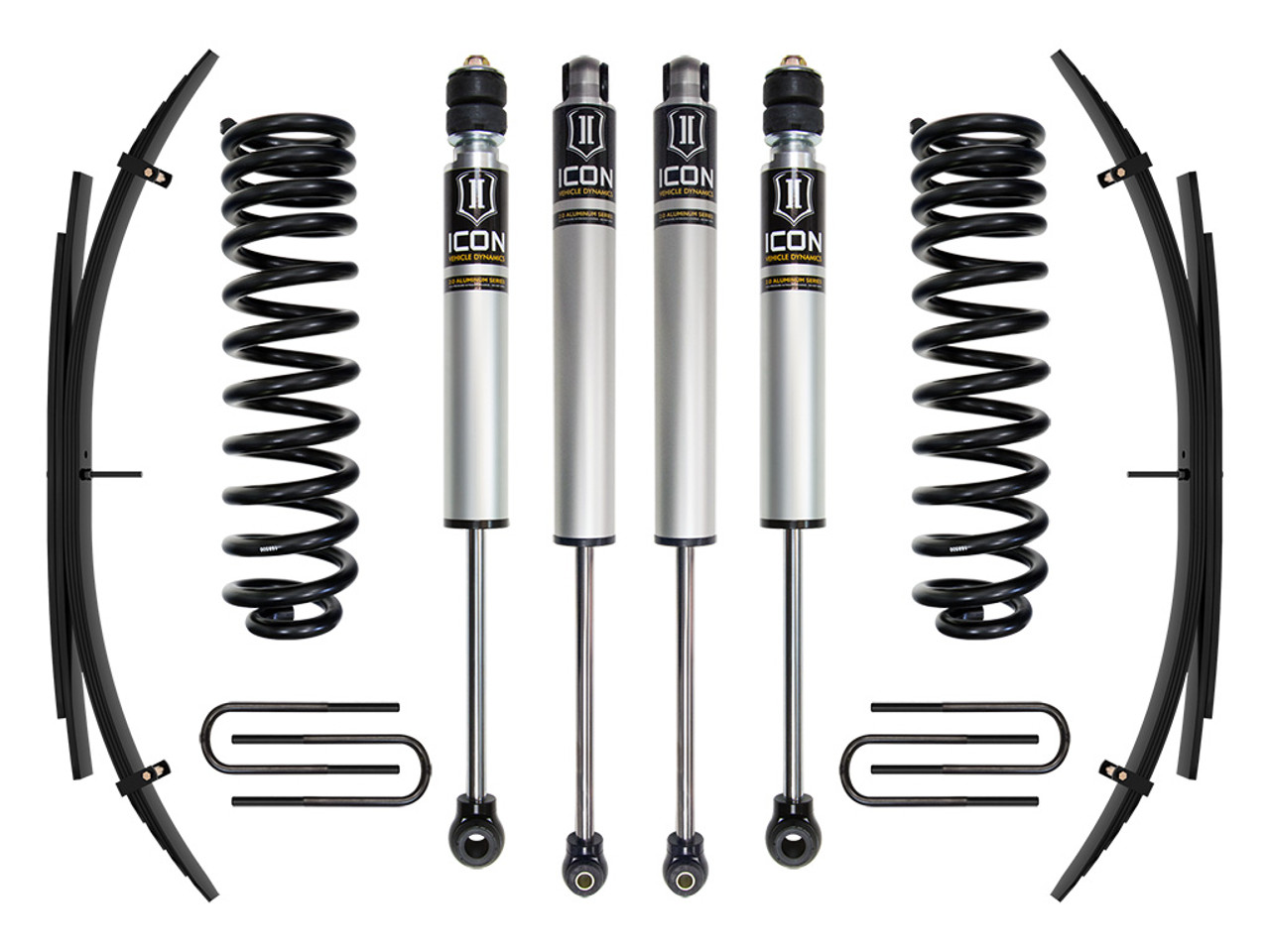 Icon Vehicle Dynamics | Stage 1 Suspension System w/ Expansion Packs, 2.5" Lift | (17-19) Super Duty F-250/F-350, 4WD, Diesel | K62511L