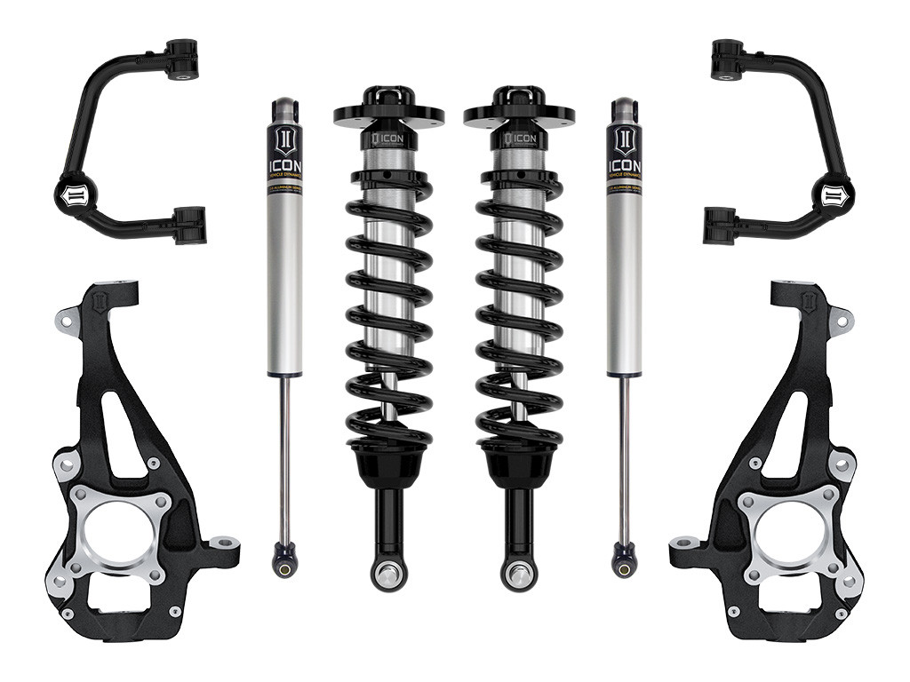 Icon Vehicle Dynamics | Stage 1 Suspension System, Tubular UCA, 3.5-4.5" Lift | (21-23) F-150, 4WD | K93141T