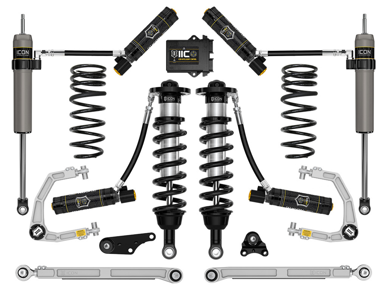 Icon Vehicle Dynamics | Stage 10 Suspension System, Billet UCA w/ Triple Rate Rear Springs, 1.25-3" Lift | (24-24) Tacoma | K53300S
