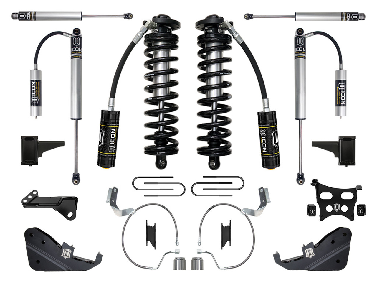 Icon Vehicle Dynamics | Stage 2 Coilover Conversion System, 4-5.5" Lift | (23-23) Super Duty F-250/F-350, 4WD | K63172