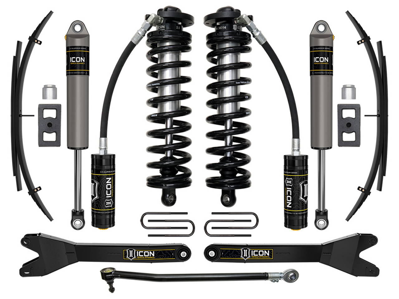Icon Vehicle Dynamics | Stage 2 Coilover Conversion System w/ Radius Arms & Expansion Packs, 2.5-3" Lift | (23-23) Super Duty F-250/F-350, 4WD | K63162RL