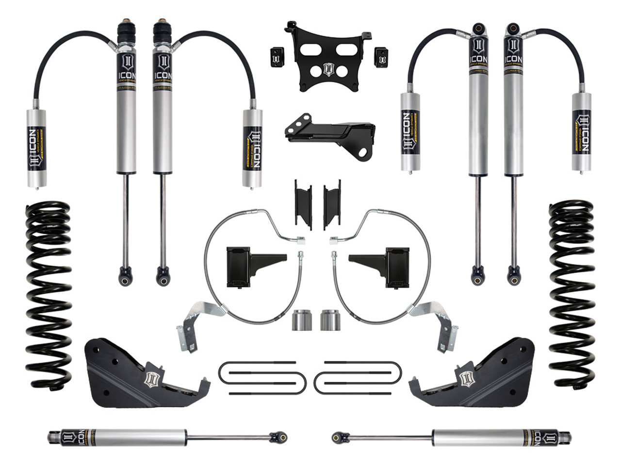 Icon Vehicle Dynamics | Stage 2 Suspension System, 4.5" Lift | (23-23) Super Duty F-250/F-350, 4WD, Gas | K64532