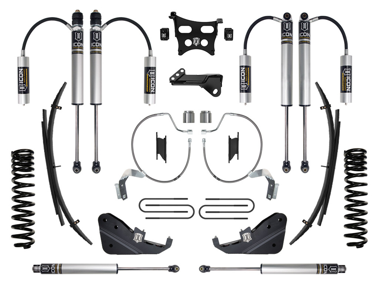 Icon Vehicle Dynamics | Stage 2 Suspension System w/ Expansion Packs, 4.5" Lift | (23-23) Super Duty F-250/F-350, 4WD, Gas | K64532L