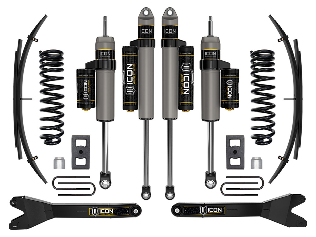 Icon Vehicle Dynamics | Stage 2 Suspension System w/ Radius Arms and Expansion Packs, 2.5" Lift | (23-23) Super Duty F-250/F-350, 4WD, Diesel | K62562RL