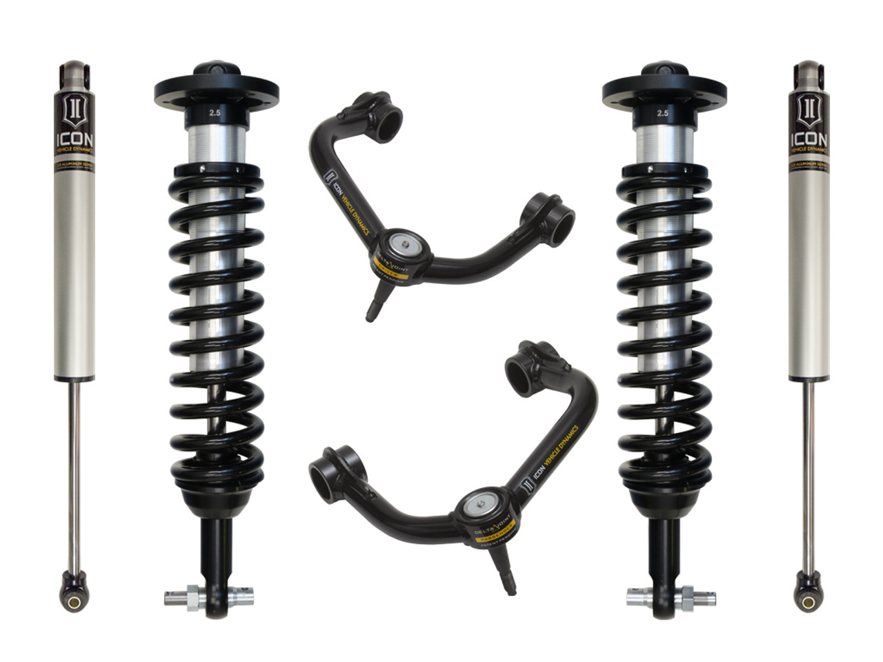Icon Vehicle Dynamics | Stage 2 Suspension System, Tubular UCA, 0-2.63" Lift | (14-14) F-150, 2WD | K93072T