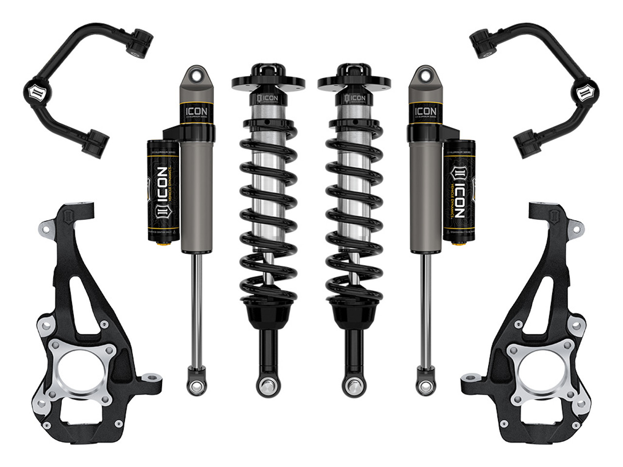 Icon Vehicle Dynamics | Stage 2 Suspension System, Tubular UCA, 3.5-4.5" Lift | (21-23) F-150, 4WD | K93142T