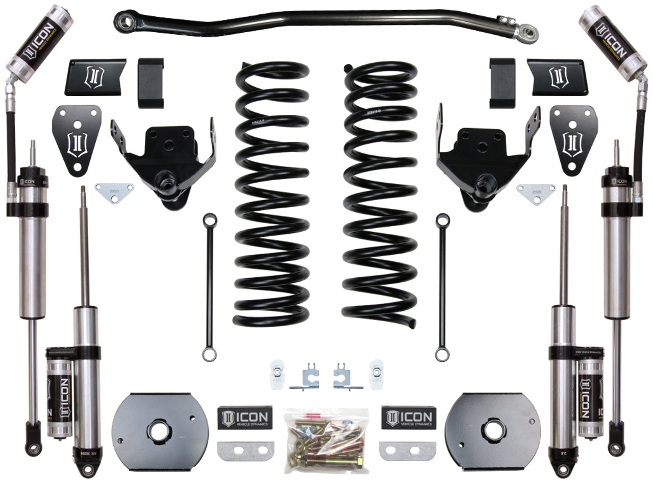 Icon Vehicle Dynamics | Stage 2 Suspension System, w/ OEM Air Ride, 4.5" Lift | (14-18) Ram 2500, 4WD | K214522A