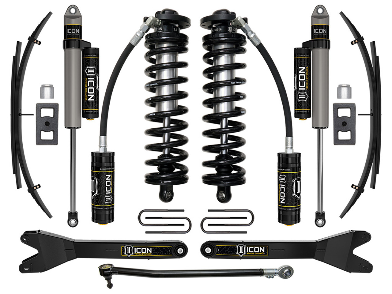 Icon Vehicle Dynamics | Stage 3 Coilover Conversion System w/ Radius Arms & Expansion Packs, 2.5-3" Lift | (23-24) Super Duty F-250/F-350, 4WD | K63163RL