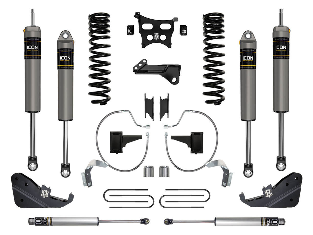 Icon Vehicle Dynamics | Stage 3 Suspension System, 4.5" Lift | (23-23) Super Duty F-250/F-350, 4WD, Gas | K64533