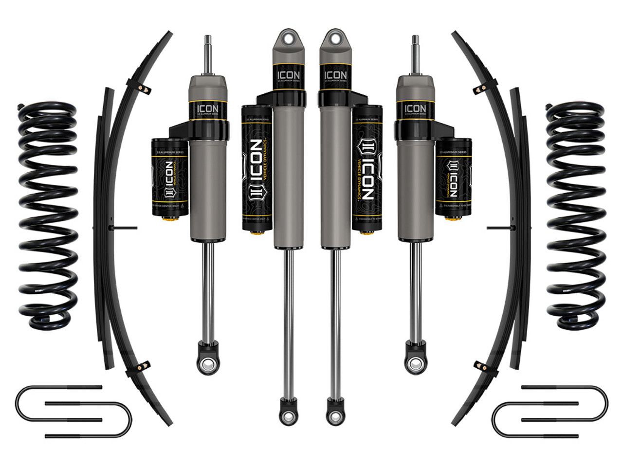 Icon Vehicle Dynamics | Stage 3 Suspension System w/ Expansion Packs, 2.5" Lift | (08-10) Super Duty F-250/F-350, 4WD, Diesel | K62573