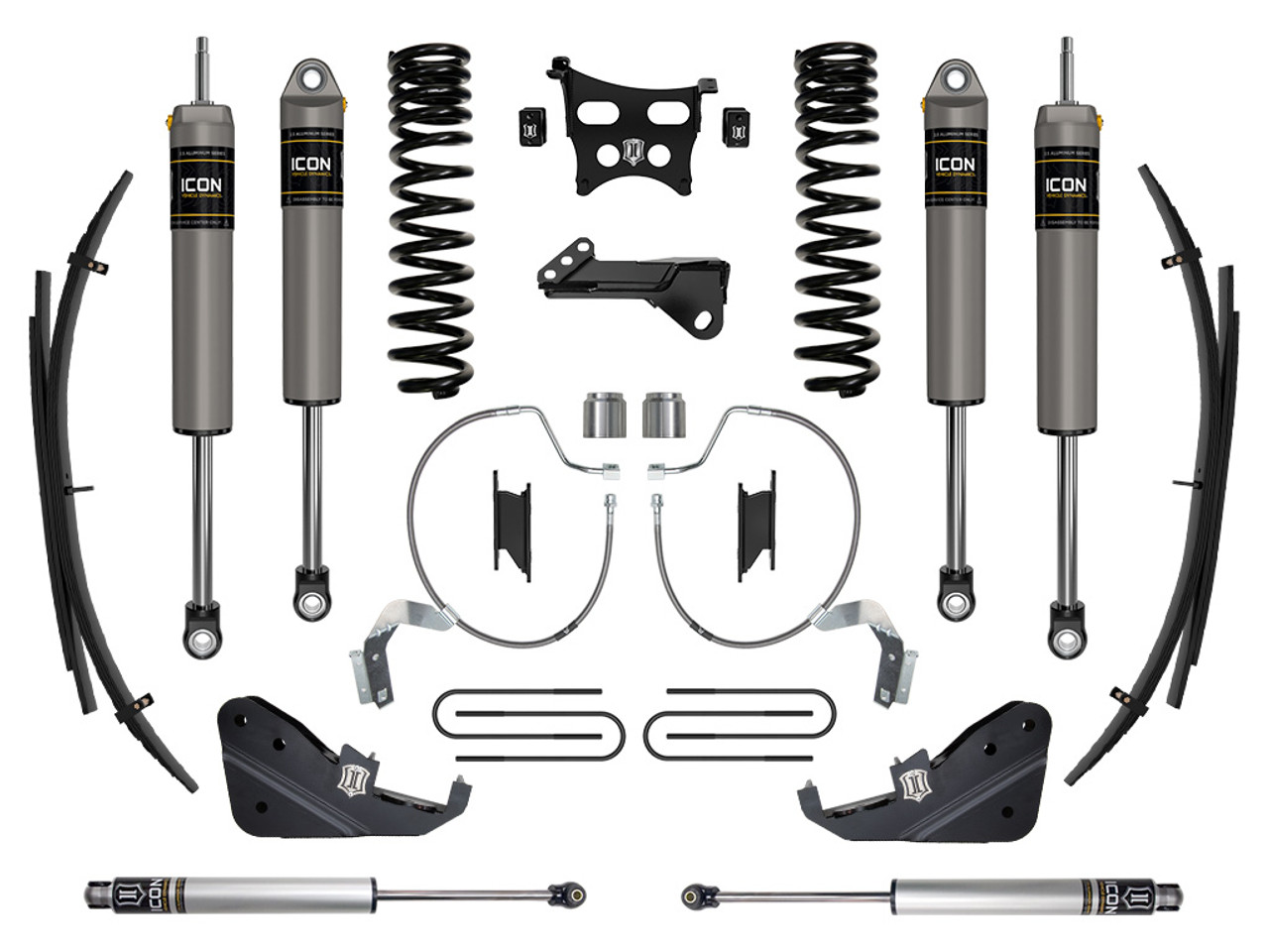 Icon Vehicle Dynamics | Stage 3 Suspension System w/ Expansion Packs, 4.5" Lift | (23-23) Super Duty F-250/F-350, 4WD, Gas | K64533L
