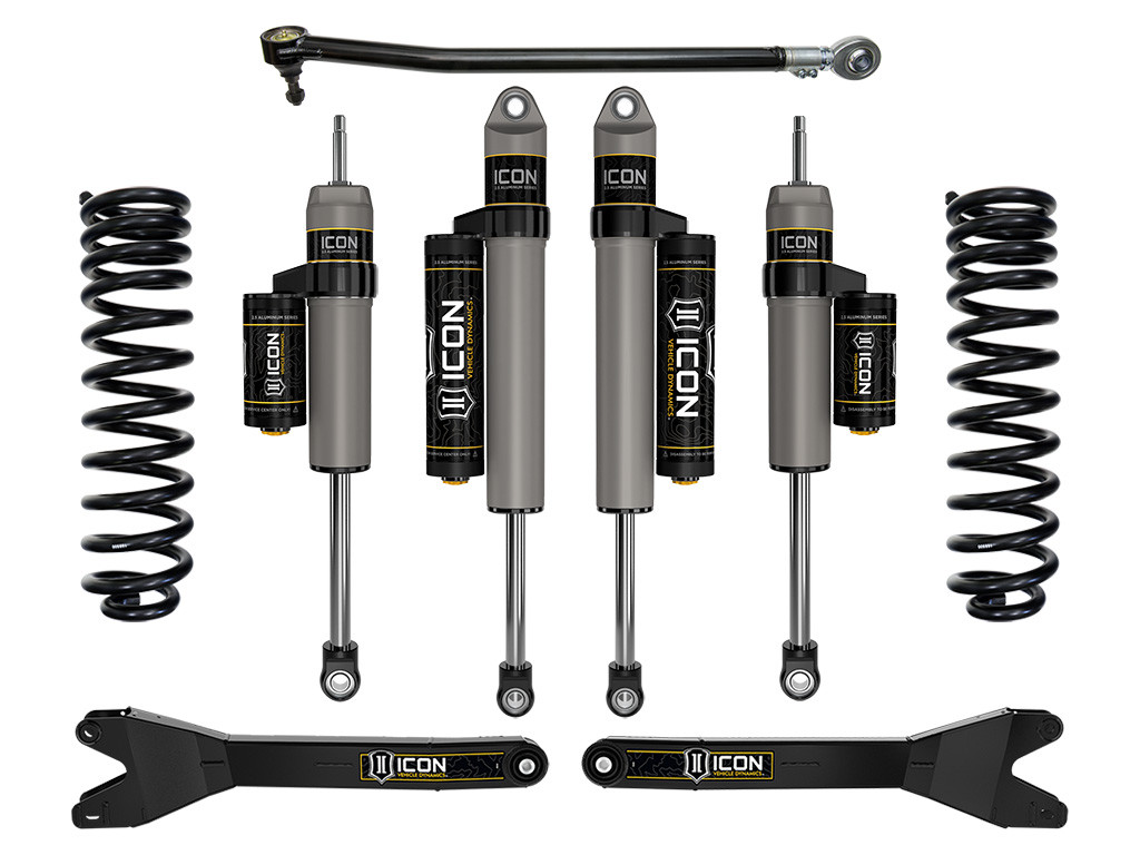 Icon Vehicle Dynamics | Stage 3 Suspension System w/ Radius Arms, 2.5" Lift | (23-23) Super Duty F-250/F-350, 4WD, Gas | K62593R