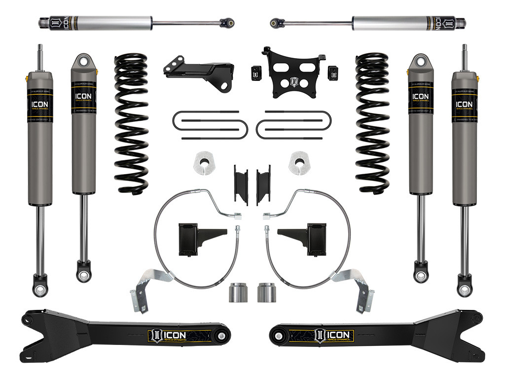 Icon Vehicle Dynamics | Stage 3 Suspension System w/ Radius Arms, 4.5" Lift | (23-23) Super Duty F-250/F-350, 4WD, Diesel | K64543R