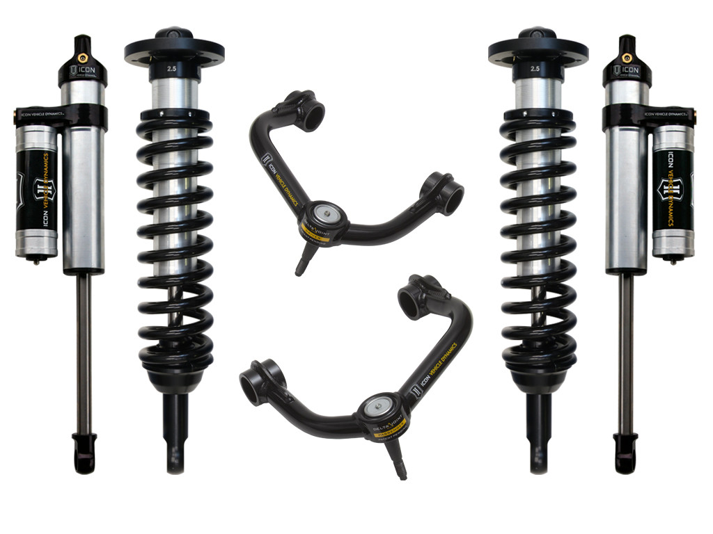 Icon Vehicle Dynamics | Stage 3 Suspension System, Tubular UCA, 0-2.63" Lift | (04-08) F-150, 2WD | K93032T