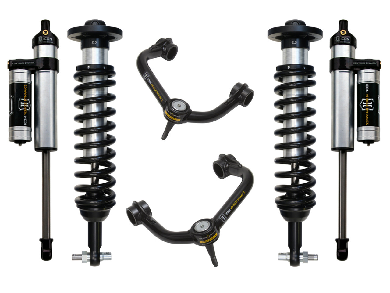 Icon Vehicle Dynamics | Stage 3 Suspension System, Tubular UCA, 0-2.63" Lift | (14-14) F-150, 4WD | K93063T